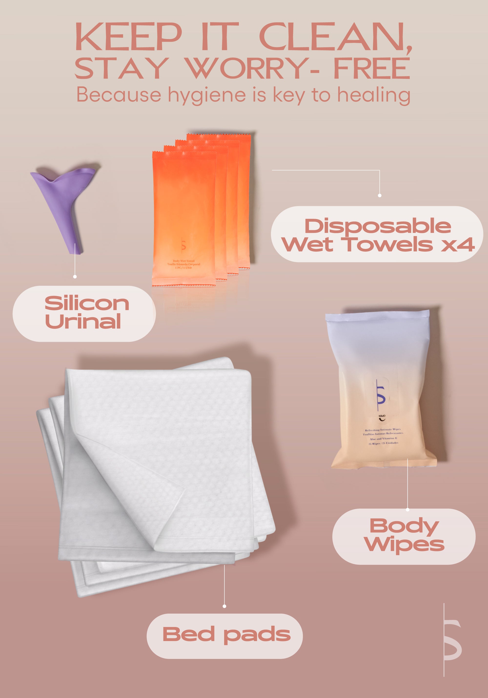 Lipo & BBL Recovery Kit | BBL Essentials & Post-Surgery Supplies for Optimal Healing (2 Fajas Included)