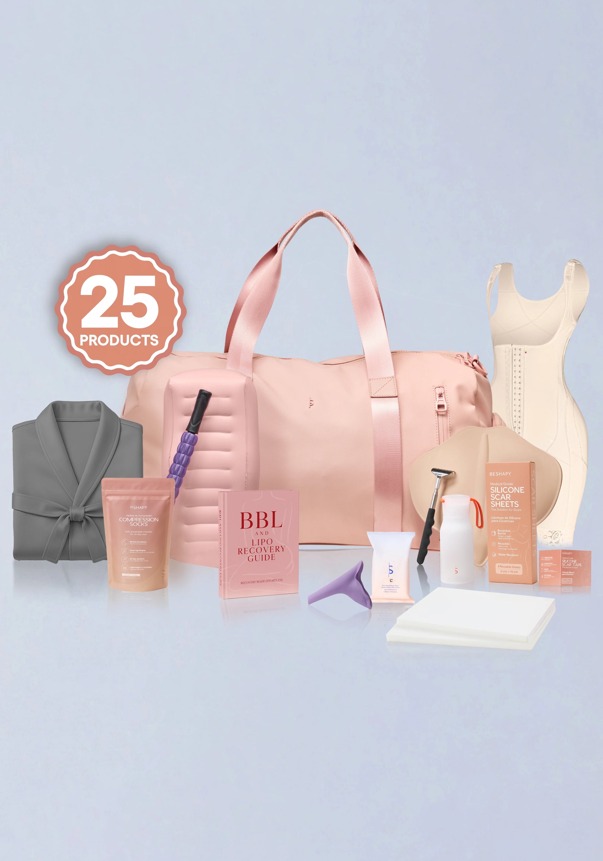 Lipo & BBL Recovery Kit | BBL Essentials & Post-Surgery Supplies for Optimal Healing (2 Fajas Included)