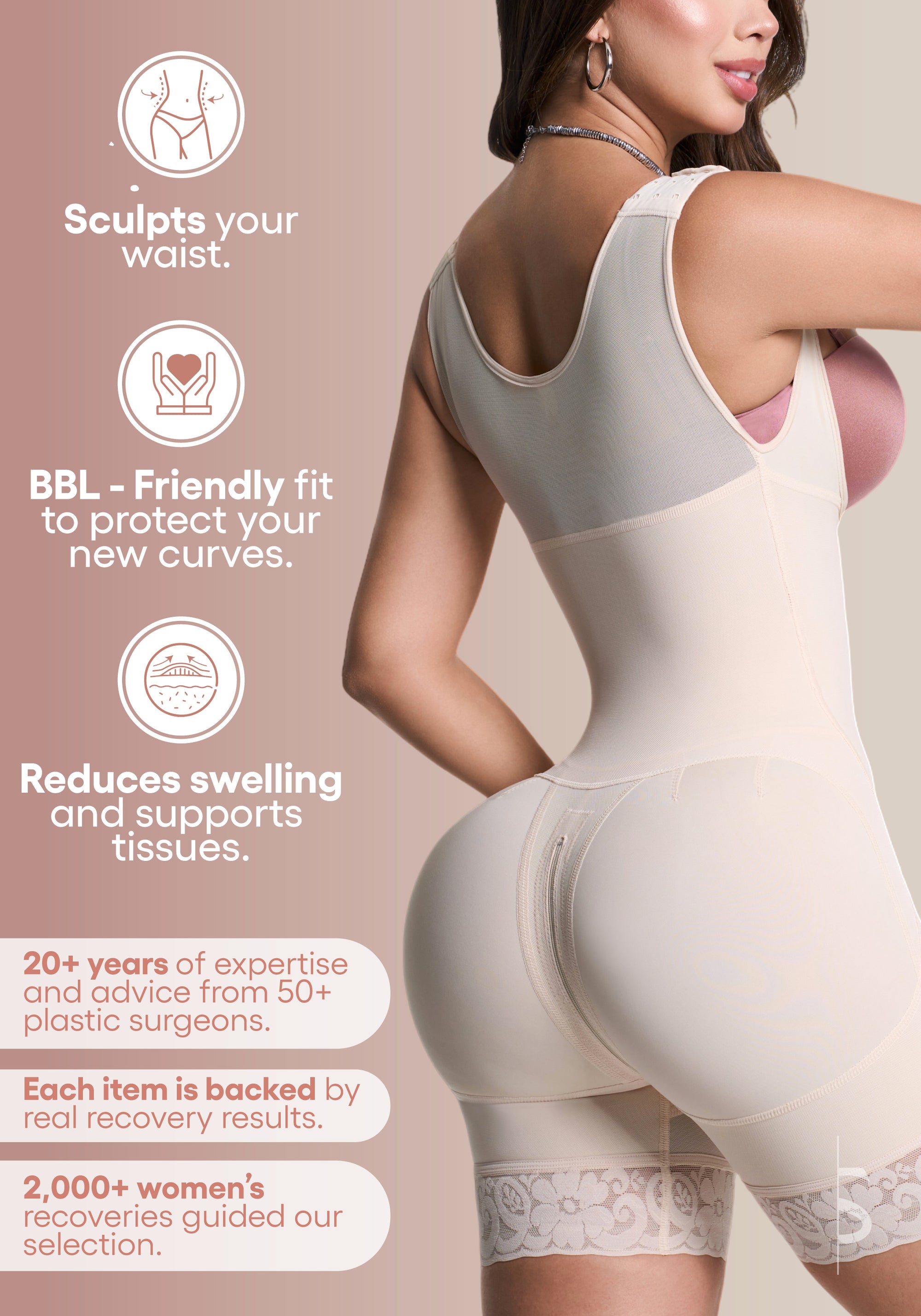 Kit de recuperación de liposucción y liposucción corporal (BBL) | Artículos esenciales y suministros posoperatorios de BBL para una recuperación óptima