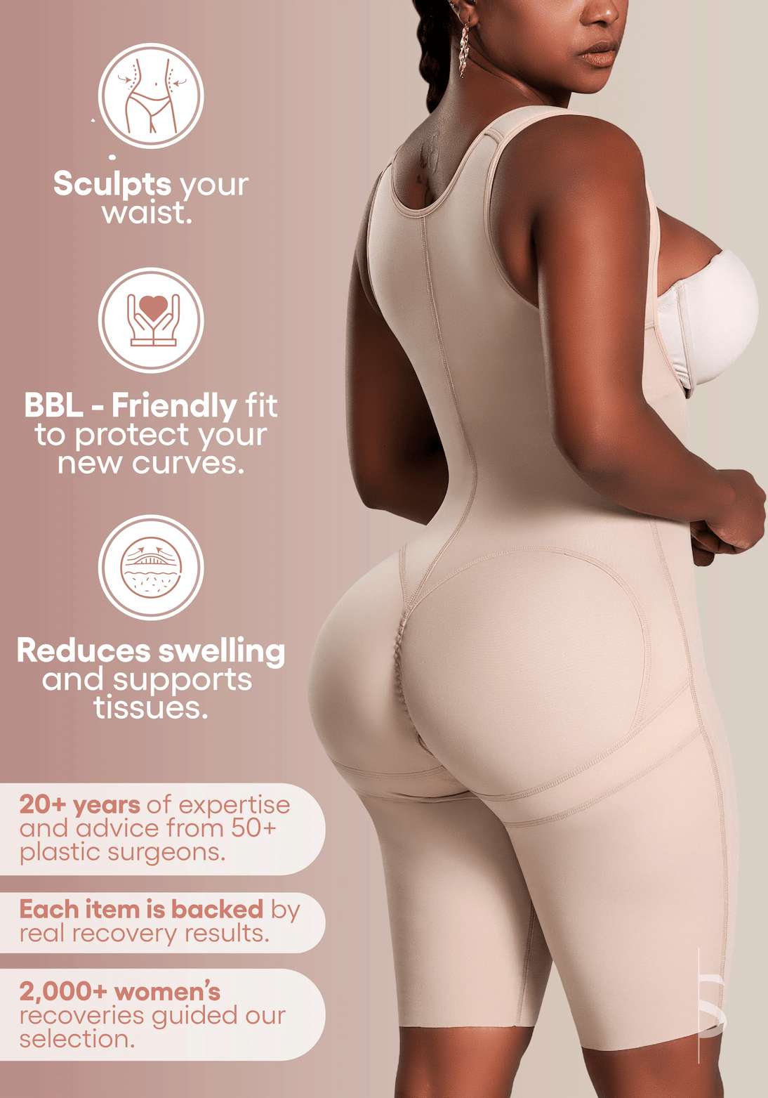 Kit de recuperación de liposucción y liposucción corporal (BBL) | Artículos esenciales y suministros posoperatorios de BBL para una recuperación óptima