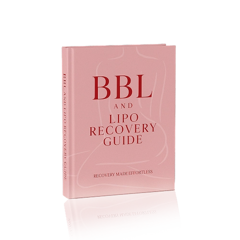 Guided recovery journal included in the BBL kit to track healing progress, routines, and post-op care
