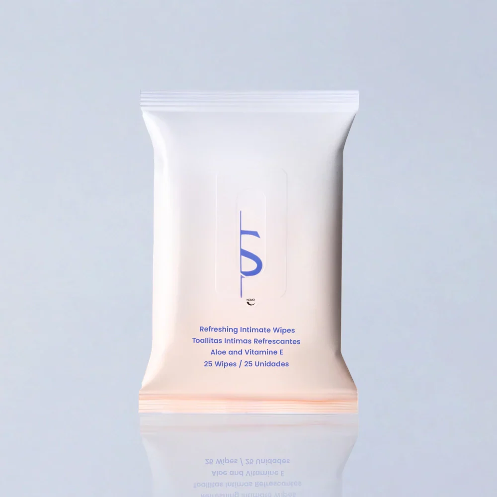 BeShapy Luxury BBL Recovery Kit  healing essentials Package of refreshing intimate wipes with branding on a light gray background